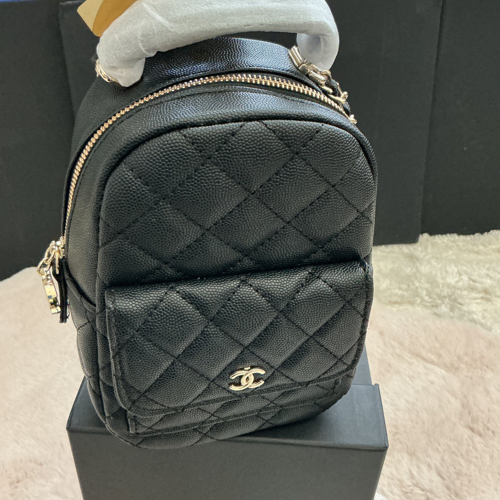 Chanel Makeup  Mini Backpack with Double Chain comes with Gift Box VIP ITEM