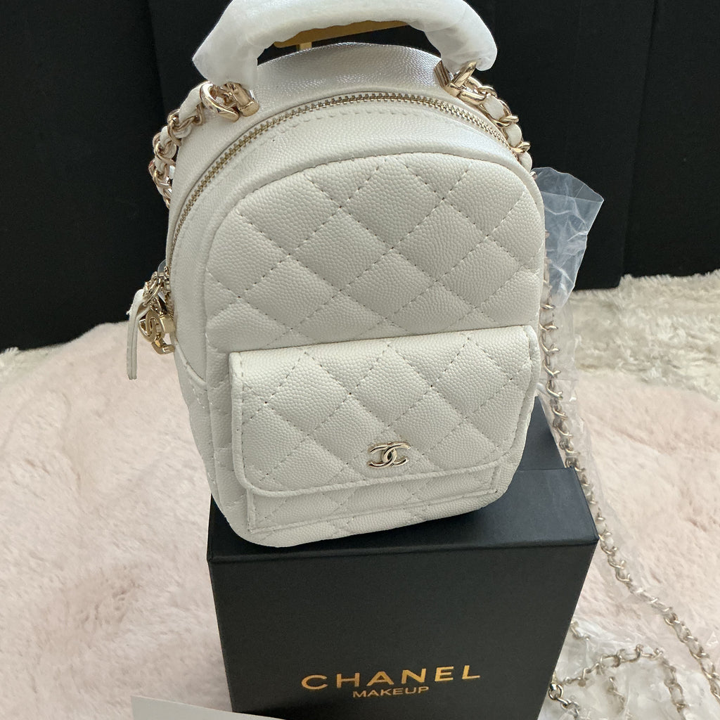 Chanel Makeup  Mini Backpack with Double Chain comes with Gift Box VIP ITEM