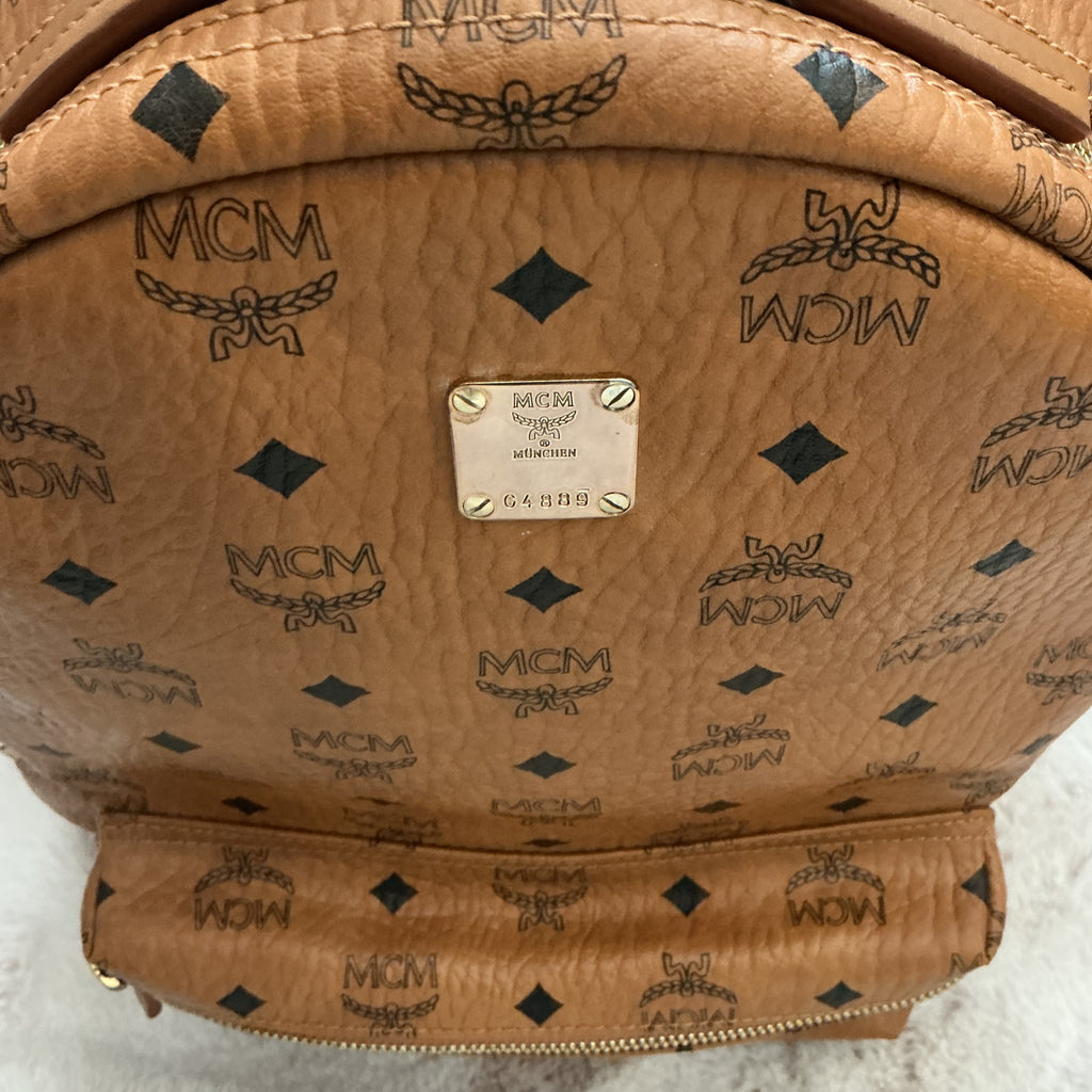 MCM GM Monogram Cognac Backpack LIMITED EDITION