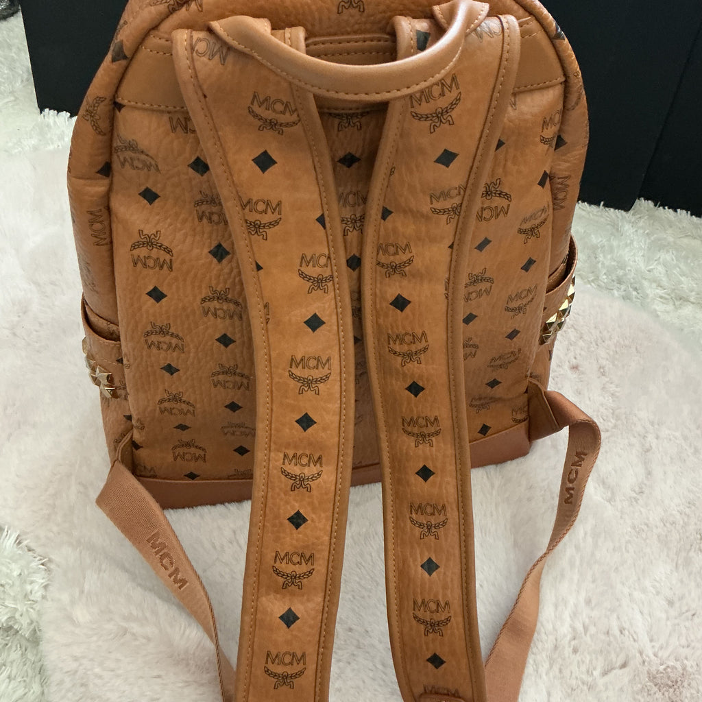 MCM GM Monogram Cognac Backpack LIMITED EDITION