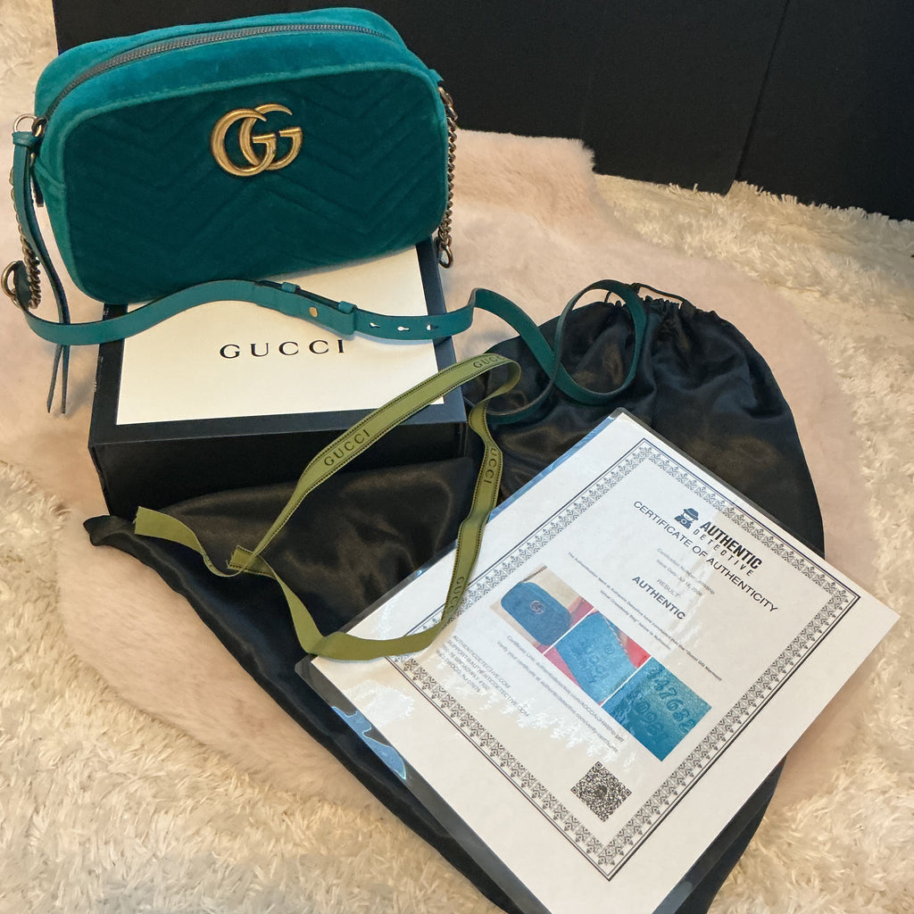 Gucci MARMONT Velvet Shoulder Crossbody Bag
