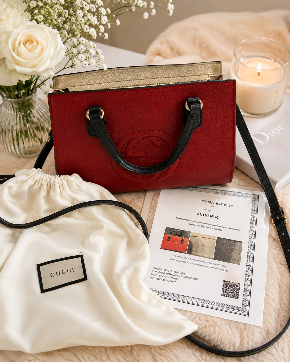 GUCCI SHOULDER CROSSBODY BAG WITH CROSSBODY STRAP