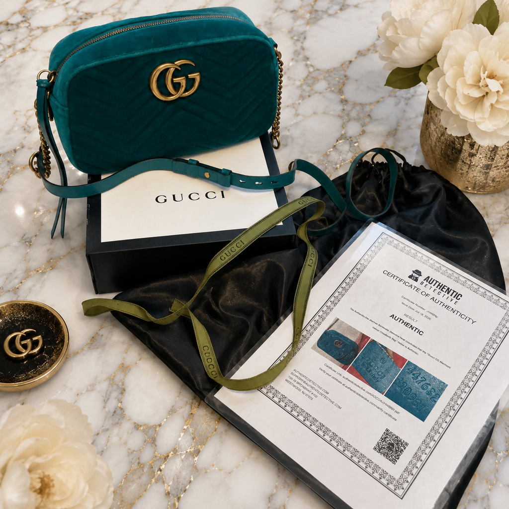 Gucci MARMONT Velvet Shoulder Crossbody Bag