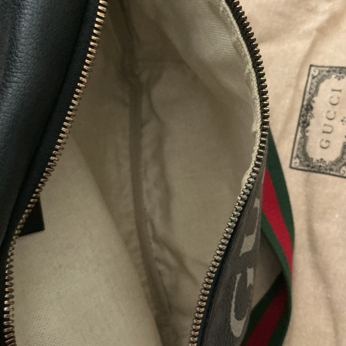 GUCCI CHERRY RED AND LIME BUMBAG MM SIZE