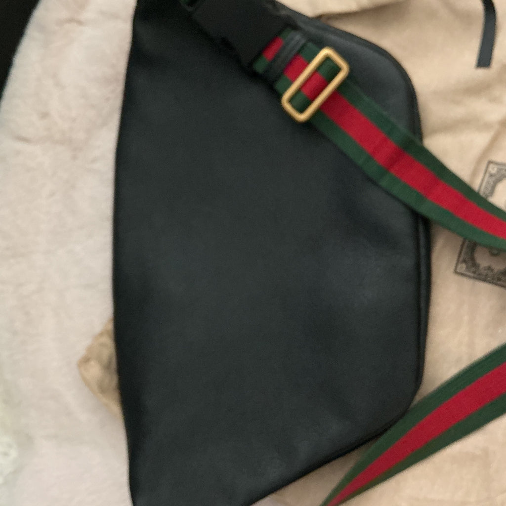 GUCCI CHERRY RED AND LIME BUMBAG MM SIZE