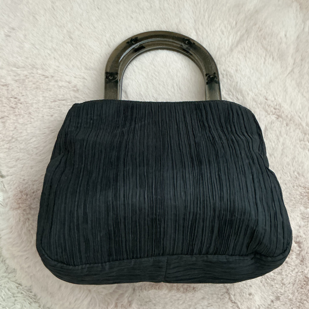 Christian Dior Nylon Double Clear Handle Bag