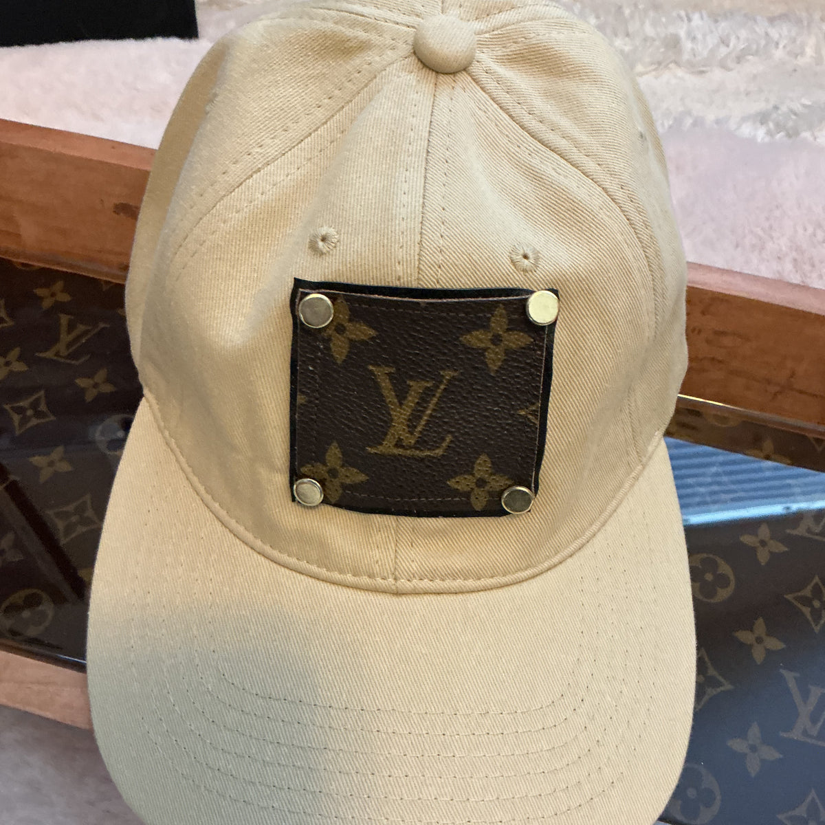Luxury Authentic Canvas Caps Upcycled