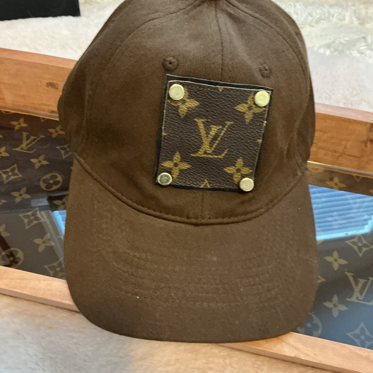 Luxury Authentic Canvas Caps Upcycled