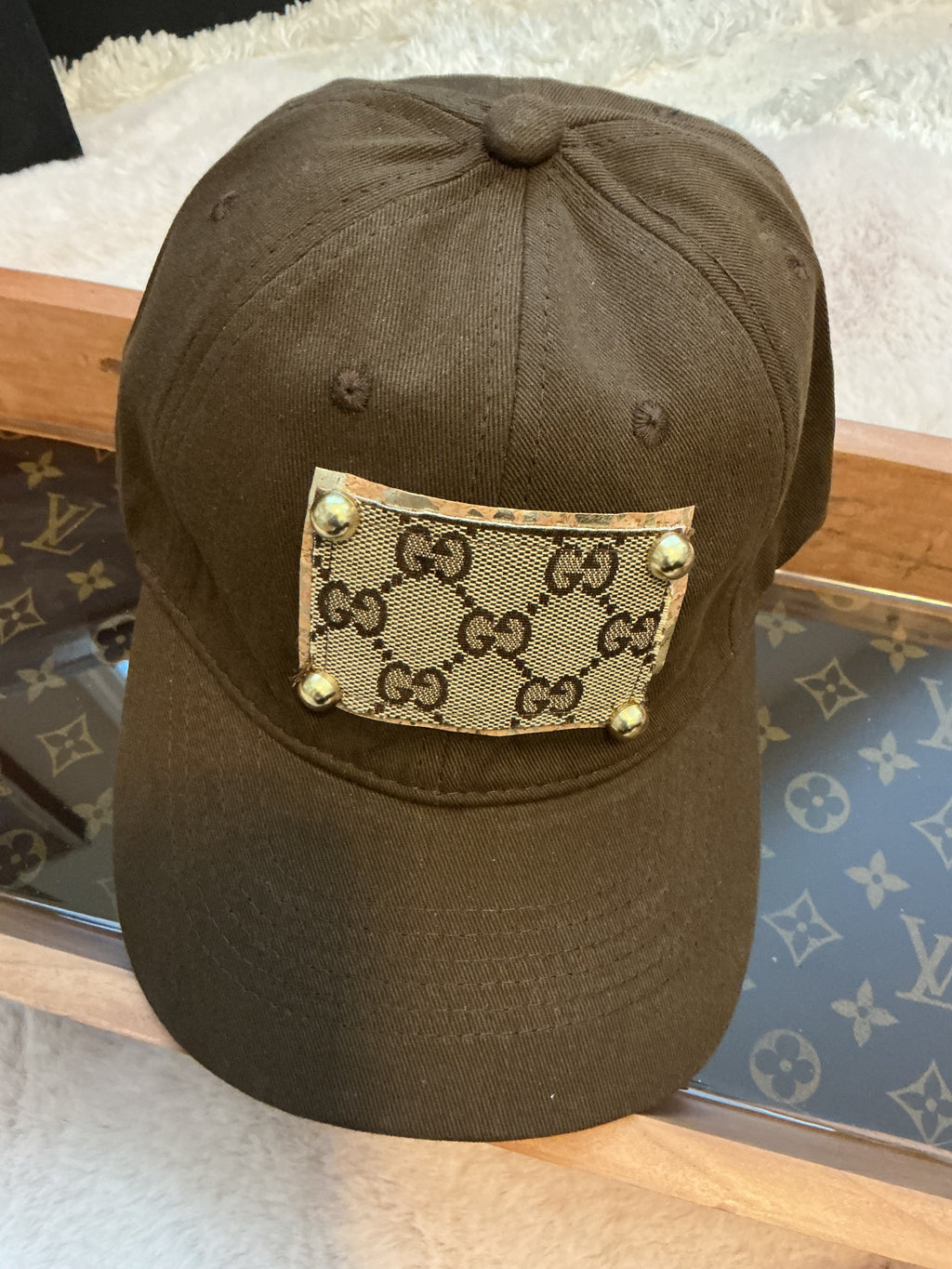 Luxury Authentic Canvas Caps Upcycled