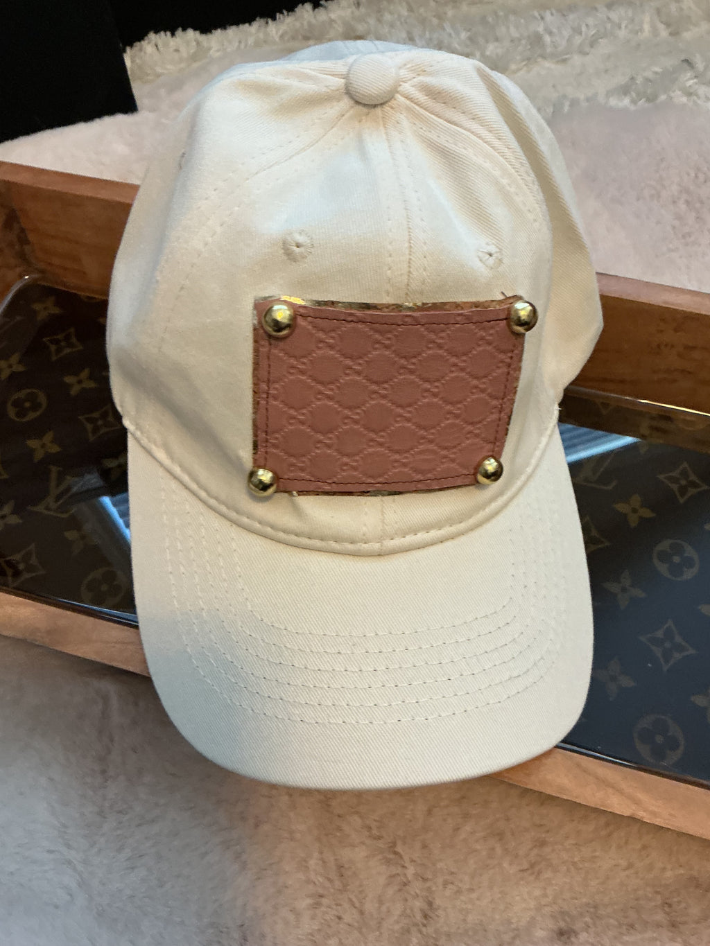 Luxury Authentic Canvas Caps Upcycled