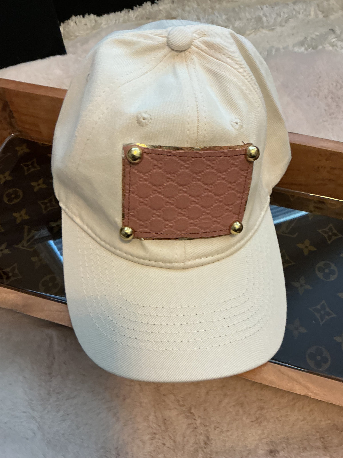 Luxury Authentic Canvas Caps Upcycled