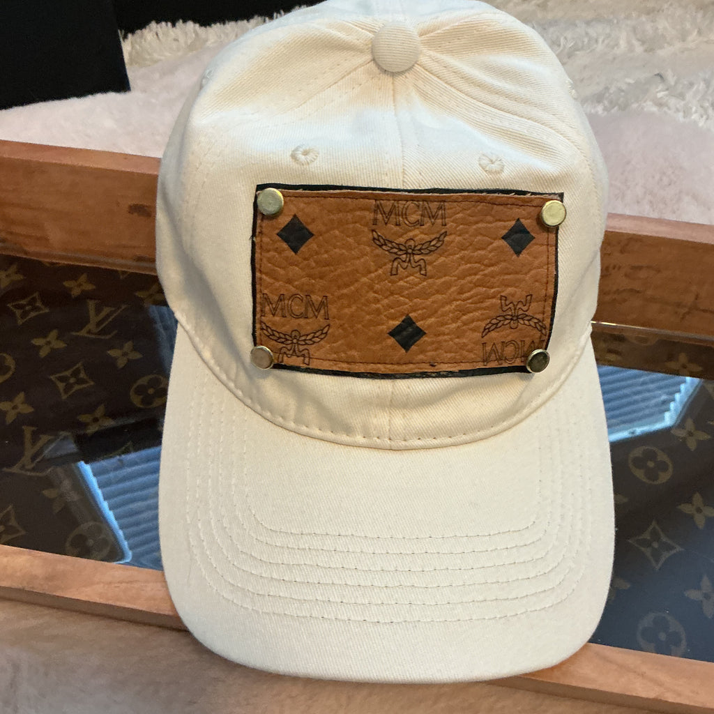Luxury Authentic Canvas Caps Upcycled