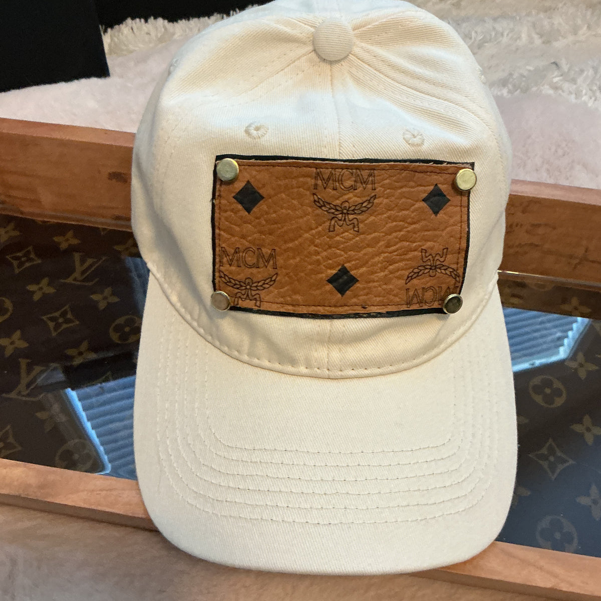 Luxury Authentic Canvas Caps Upcycled