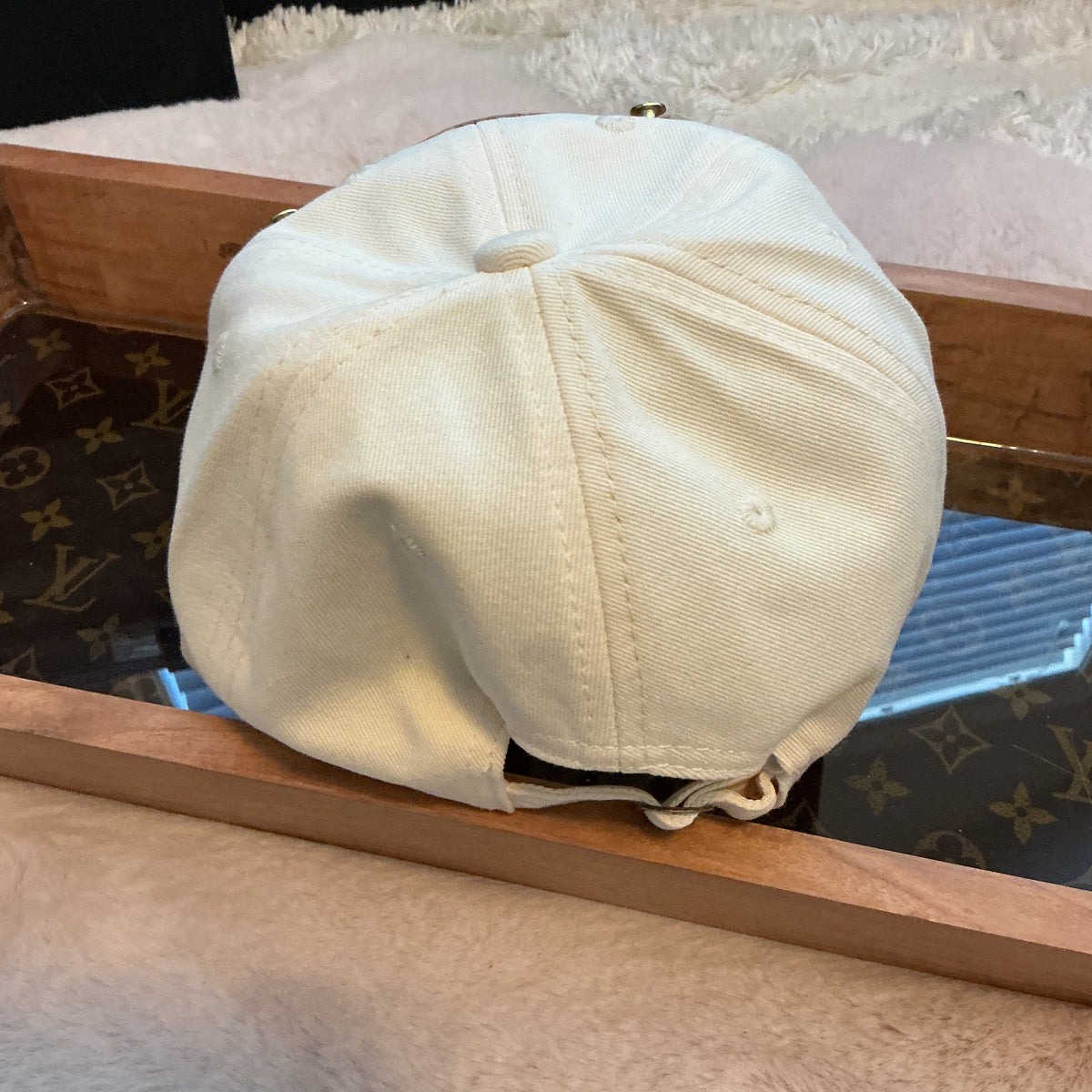 Luxury Authentic Canvas Caps Upcycled