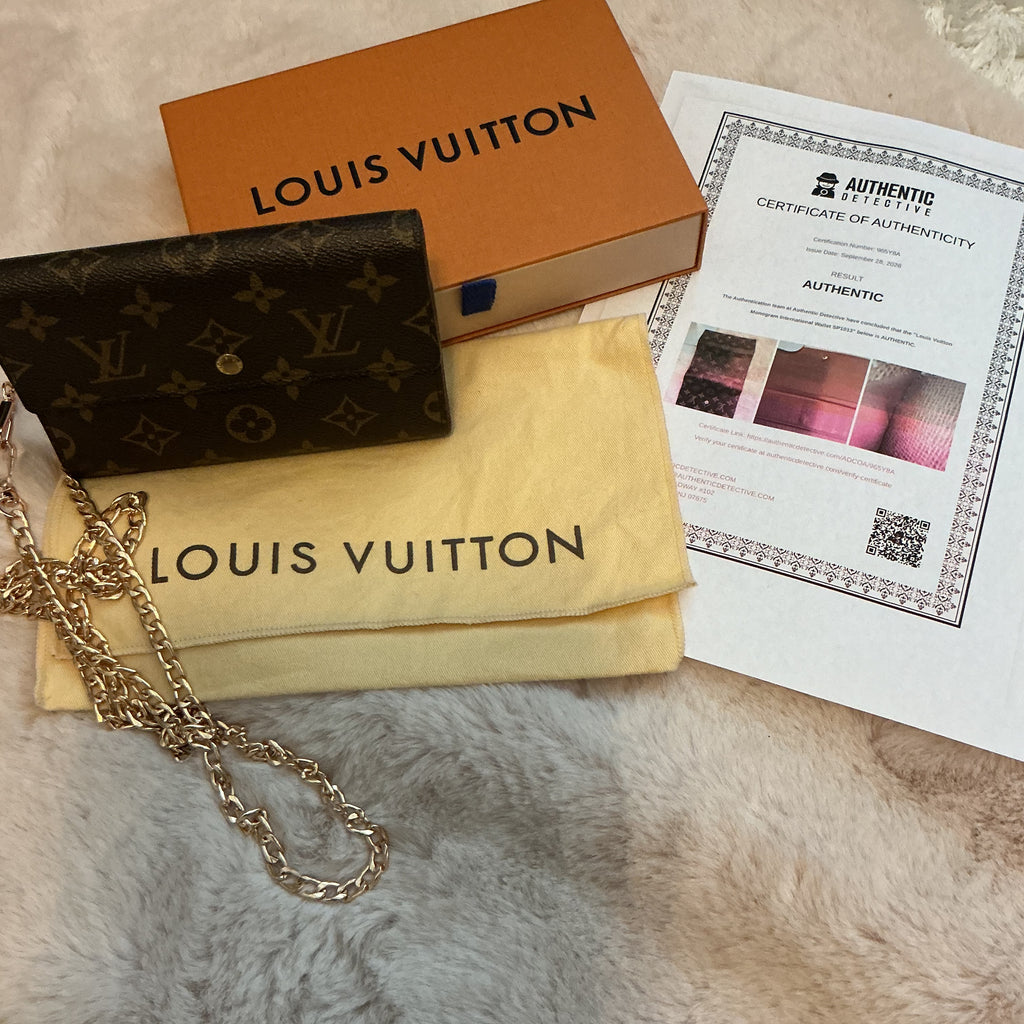 Louis Vuitton International Wallet with Chain
