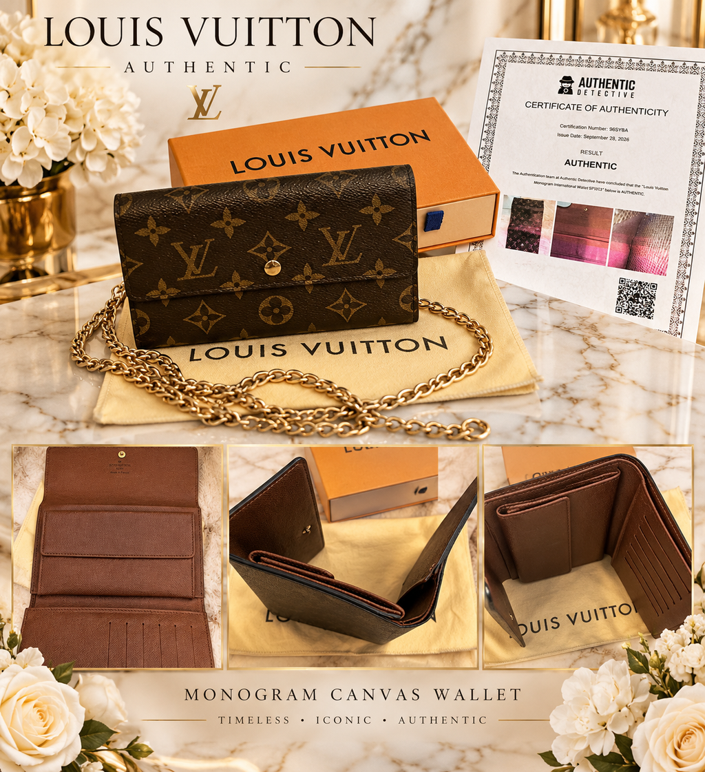 Louis Vuitton International Wallet with Chain
