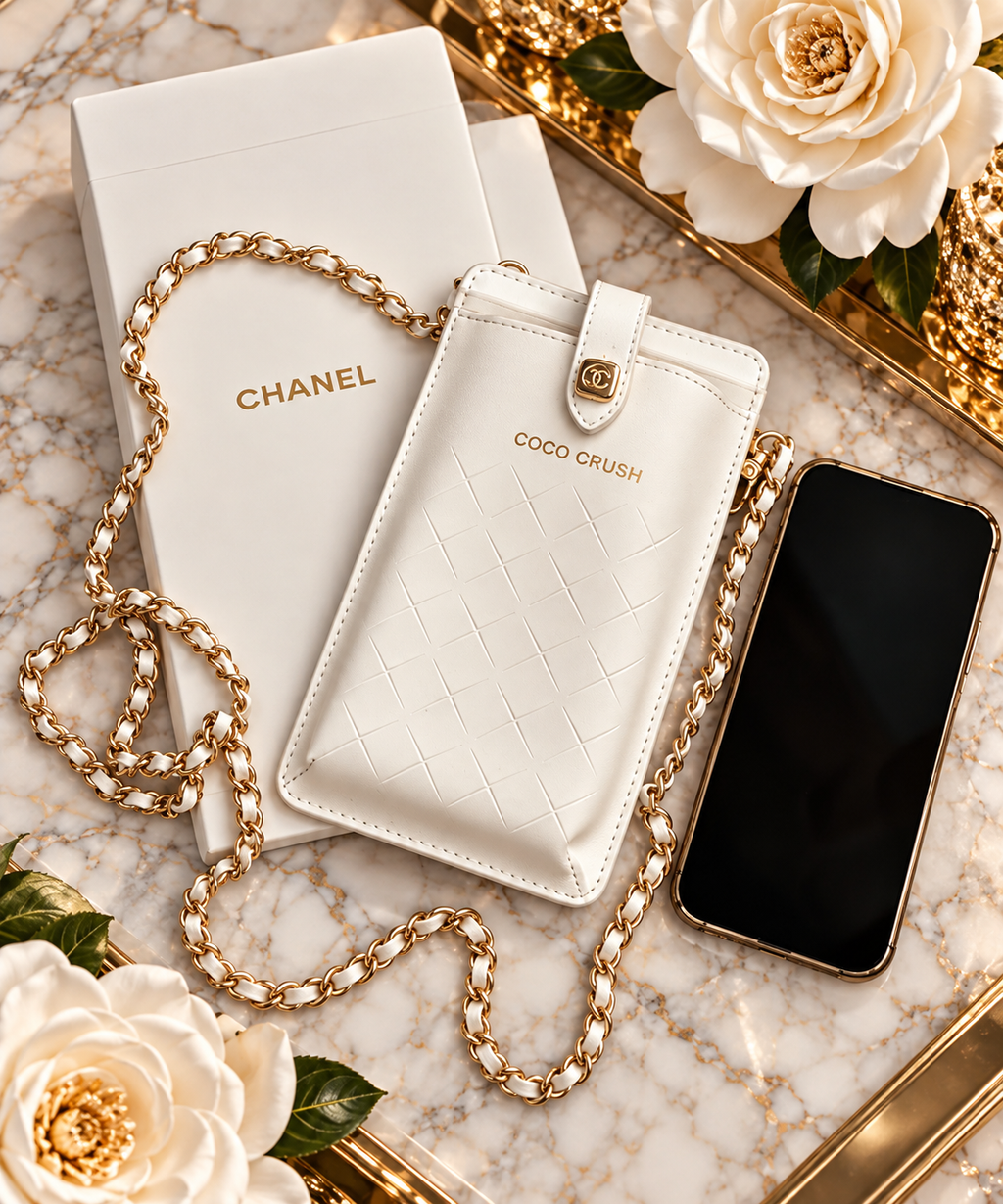 GWP CHANEL COCO CRUSH CELL PHONE HOLDER with Chain