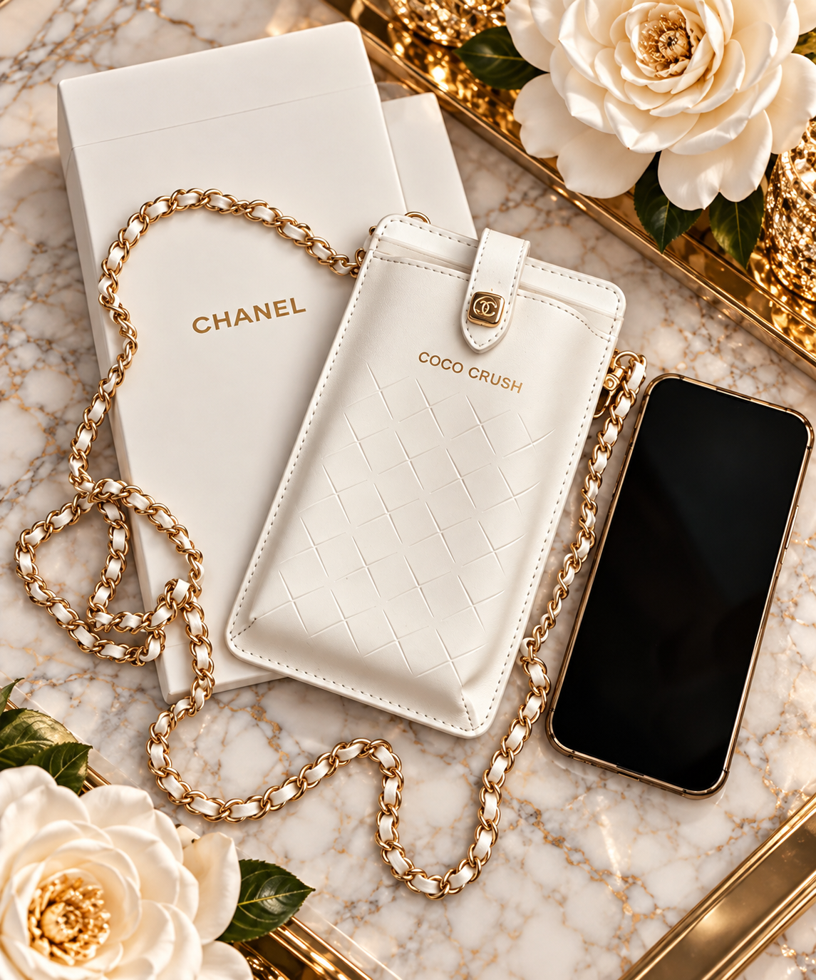 GWP CHANEL COCO CRUSH CELL PHONE HOLDER with Chain