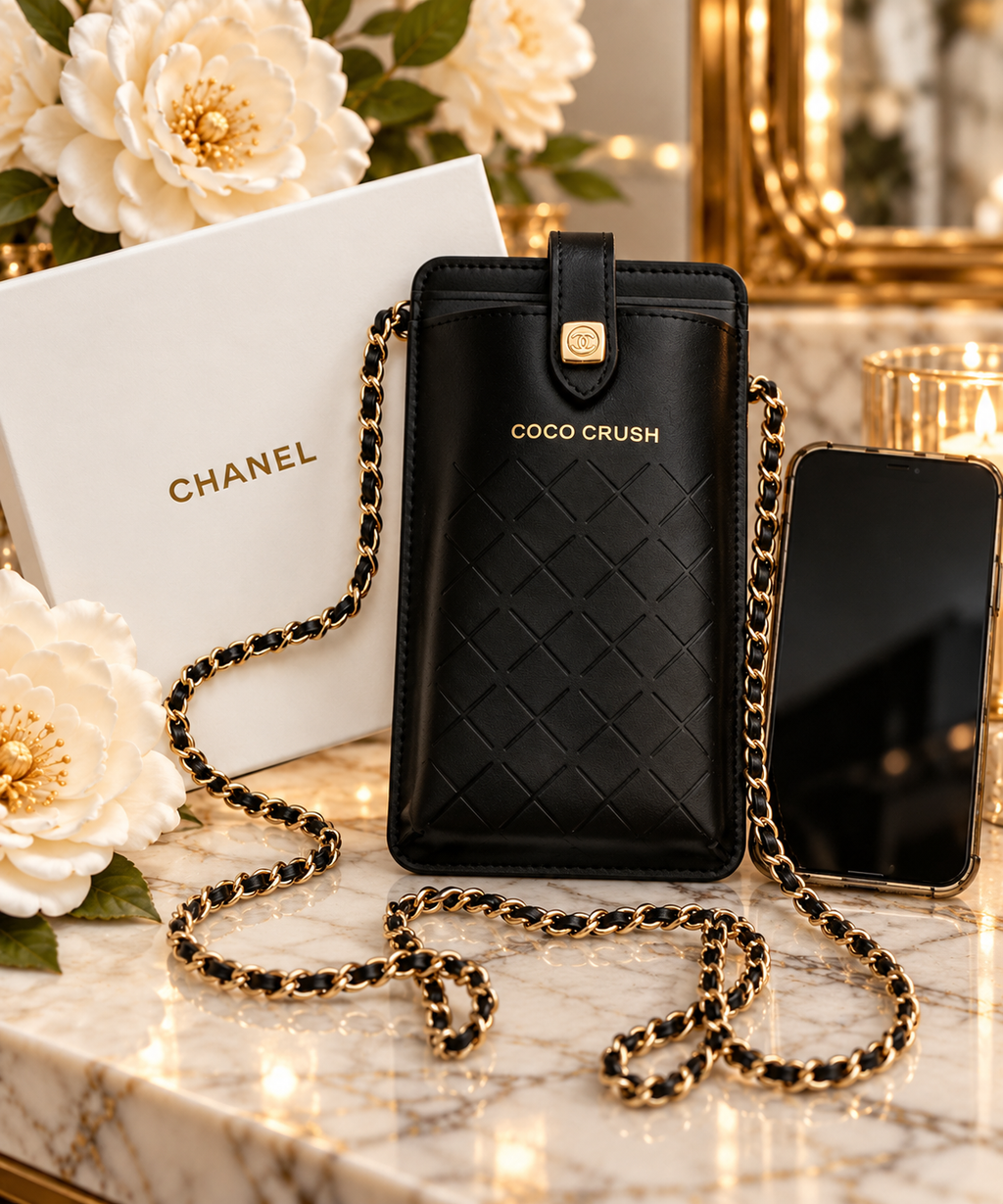 GWP CHANEL COCO CRUSH CELL PHONE HOLDER with Chain