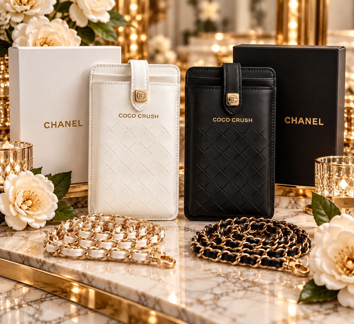 GWP CHANEL COCO CRUSH CELL PHONE HOLDER with Chain
