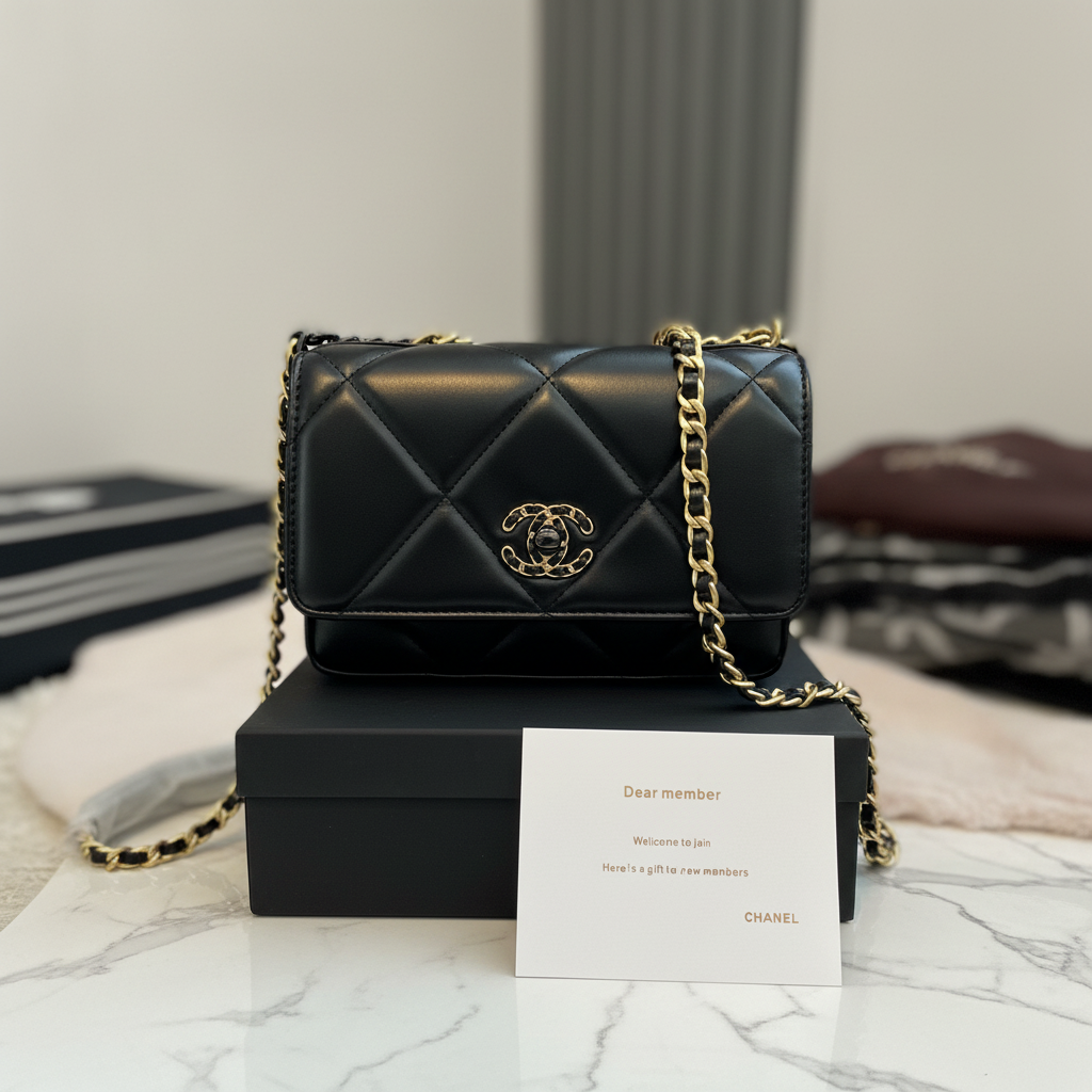 Chanel 2-Toned Bag - Flap on Box