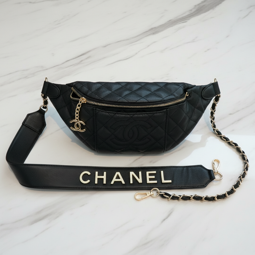 Chanel Bumbag - Front with Strap