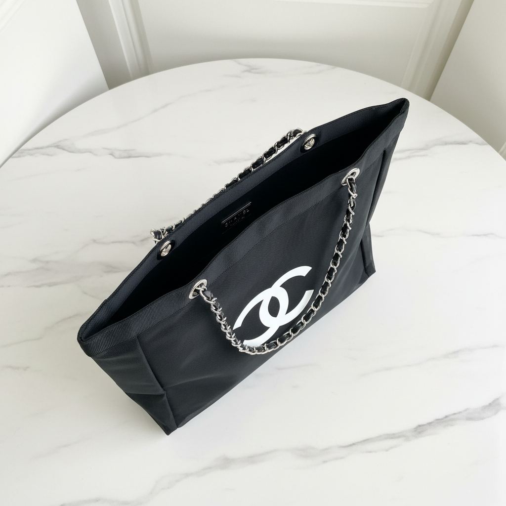 Chanel Mesh Tote - CC Logo Marble