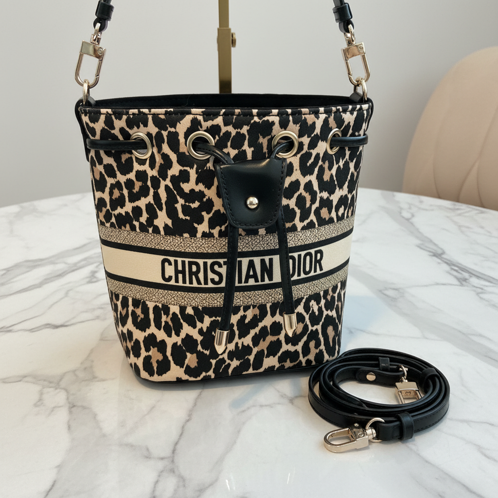 Dior Leopard Bag - Angle